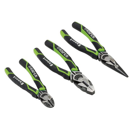 Draper 28035 Expert High Leverage Plier Set Green 3 Piece Draper