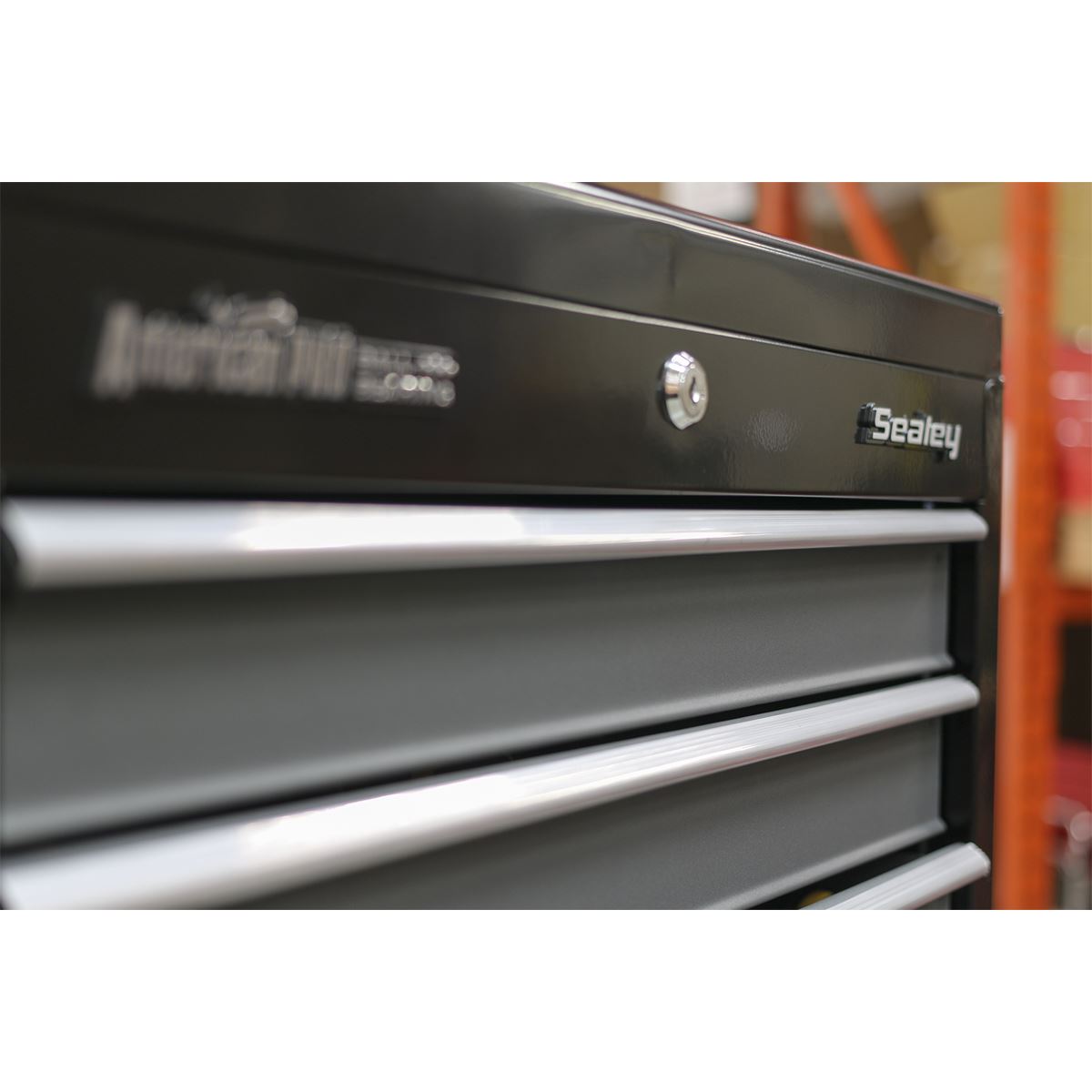 Sealey AP35STACK Tool Chest Combination 16 Drawer with Ball-Bearing Slides - Black/Grey Sealey