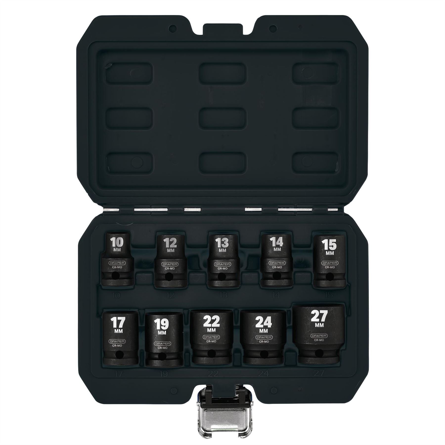 Draper 83092 Metric Impact Socket Set 1/2" Sq. Dr. 10 Piece Draper