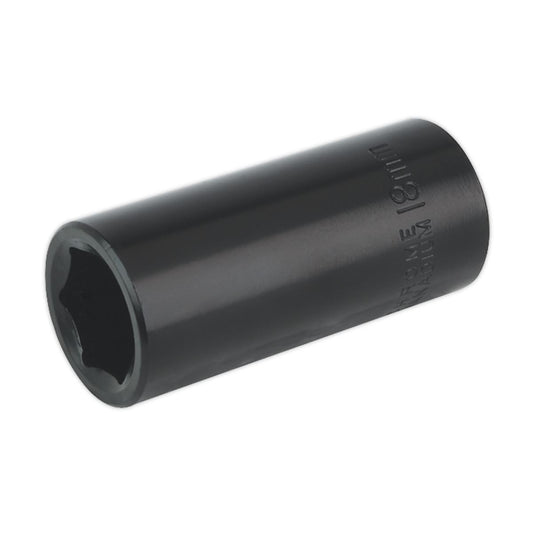 Sealey IS3818D Impact Socket 18mm Deep 3/8"Sq Drive Sealey