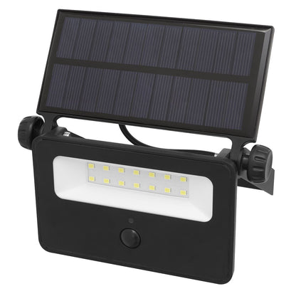 Sealey LED16S Extra-Slim Solar Floodlight with Wall Bracket 16W SMD LED Sealey
