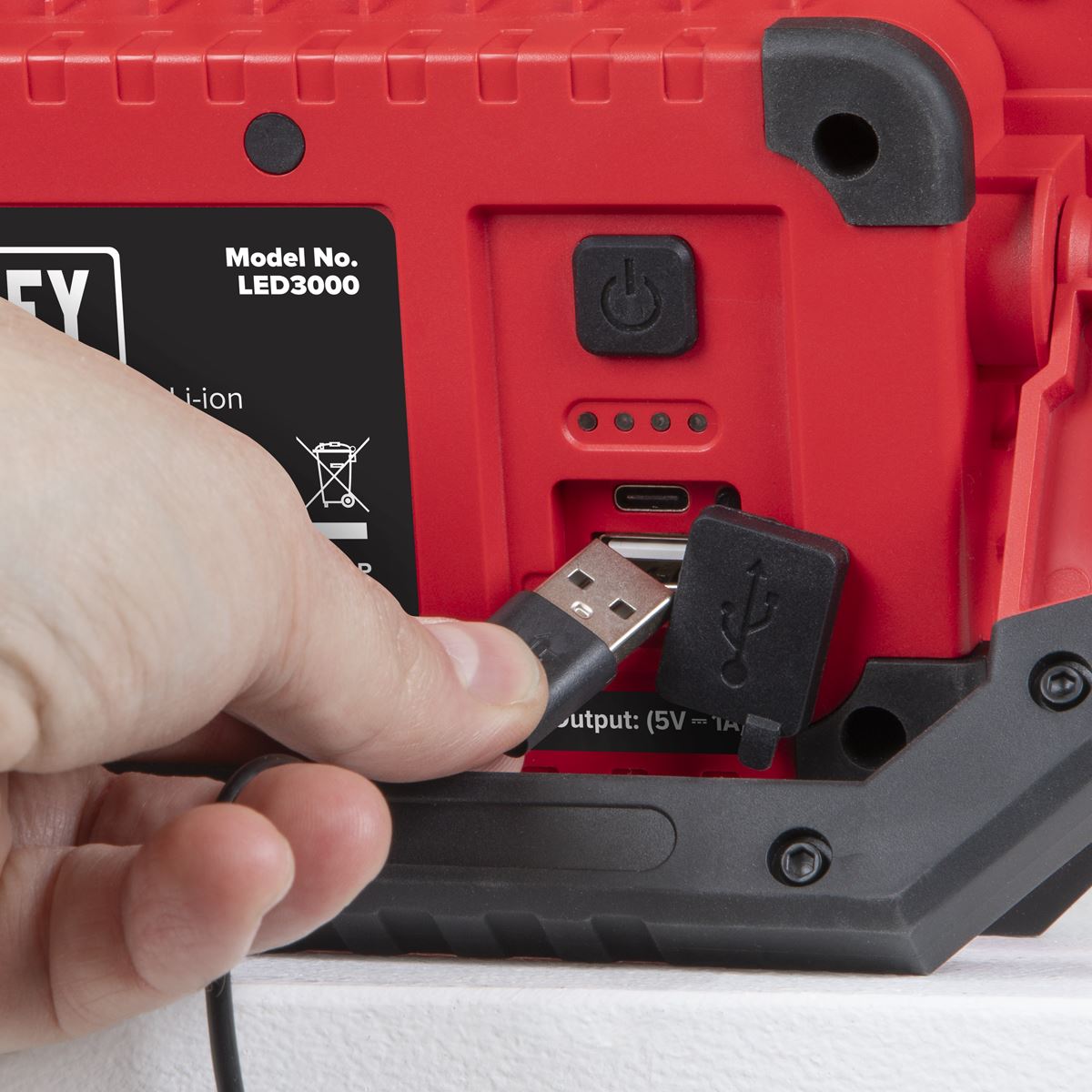 Sealey LED3000 Rechargeable Portable Floodlight & Power Bank 30W COB LED Sealey