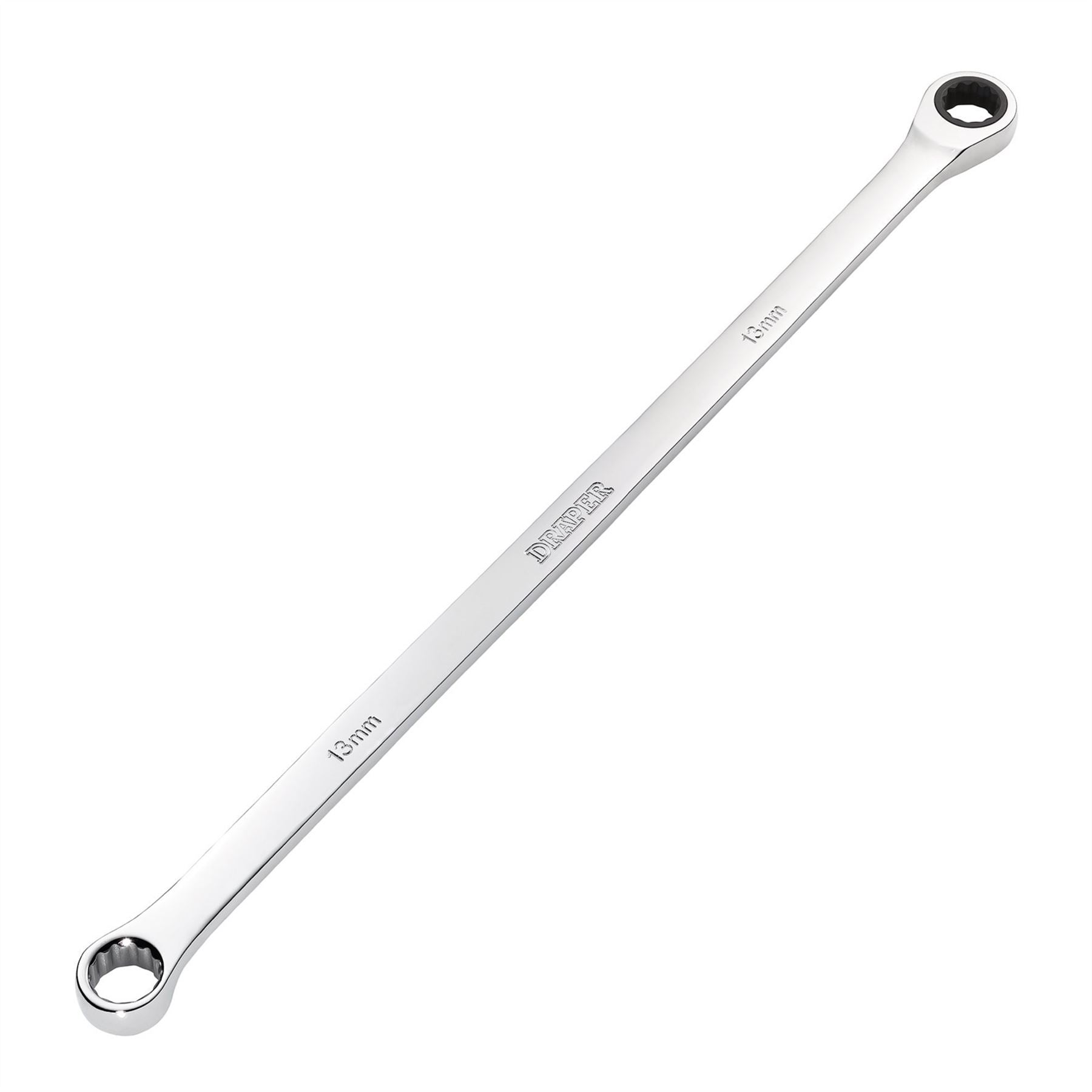 Draper 27769 HI-TORQ® Metric Extra-Long Double Ring Ratchet Spanner 13mm Draper