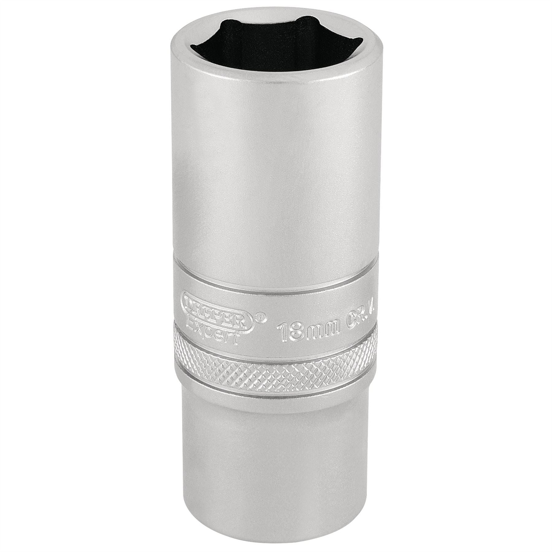Draper 17545 HI-TORQ® 6 Point Deep Socket 3/8" Sq. Dr. 18mm Draper
