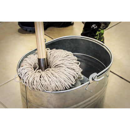 Sealey BM08 Mop Bucket 13L - Galvanized Sealey