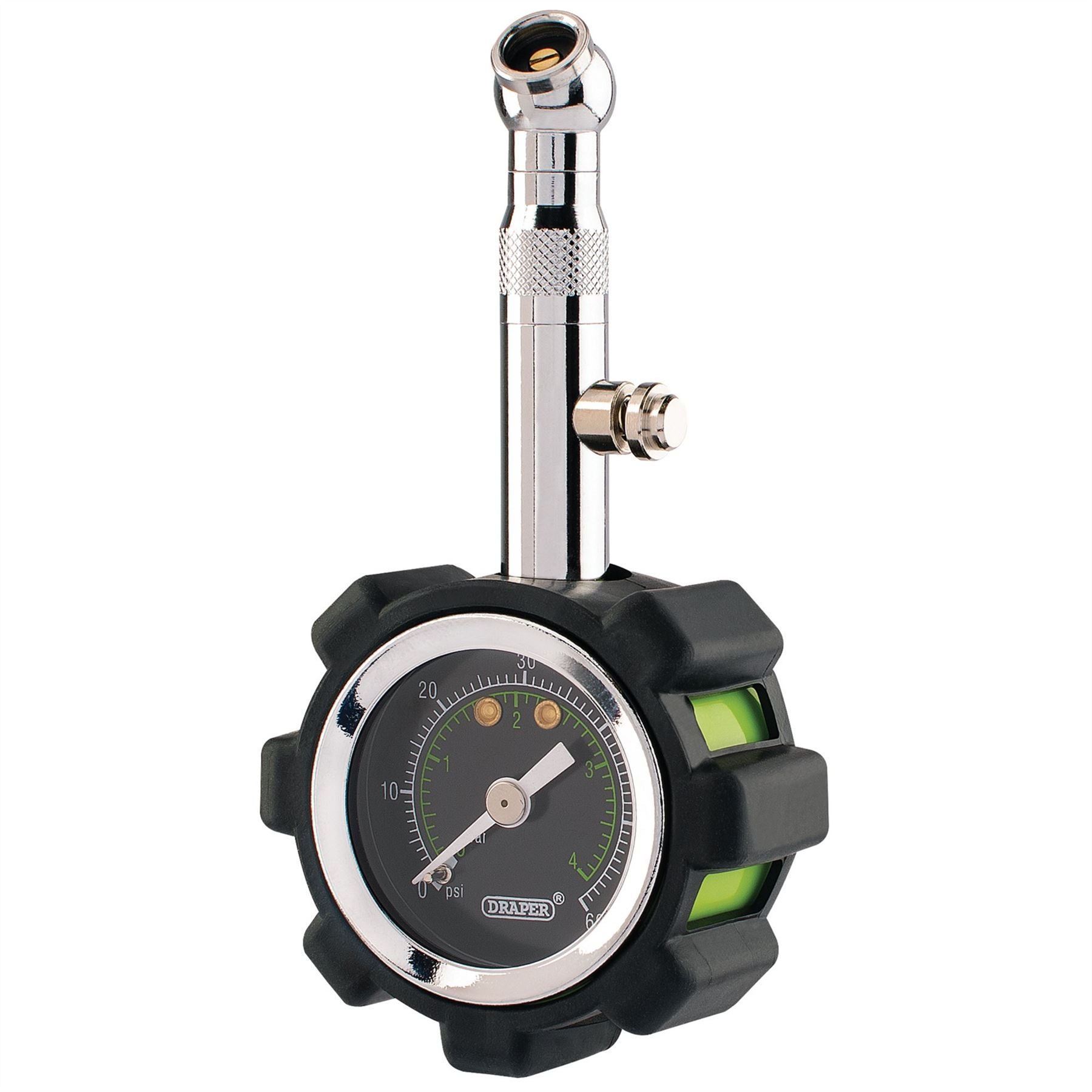 Draper 91365 Tyre Pressure Gauge TPGP 0 - 60psi 0 - 4 bar Draper