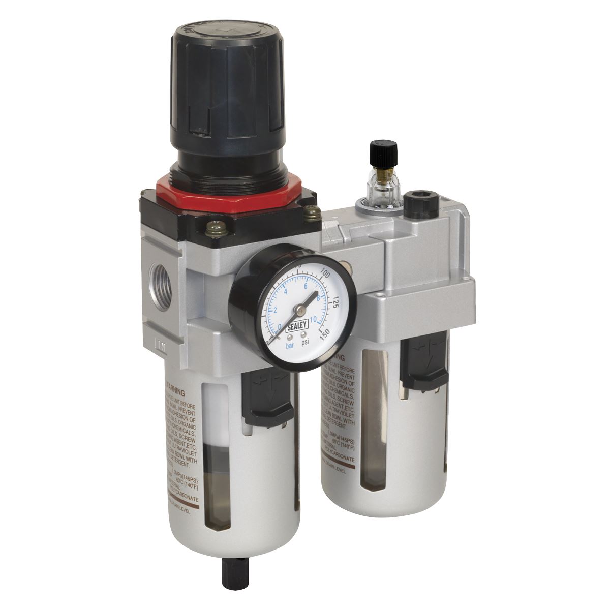 Sealey SA4001 Air Filter/Regulator/Lubricator - High Flow Sealey