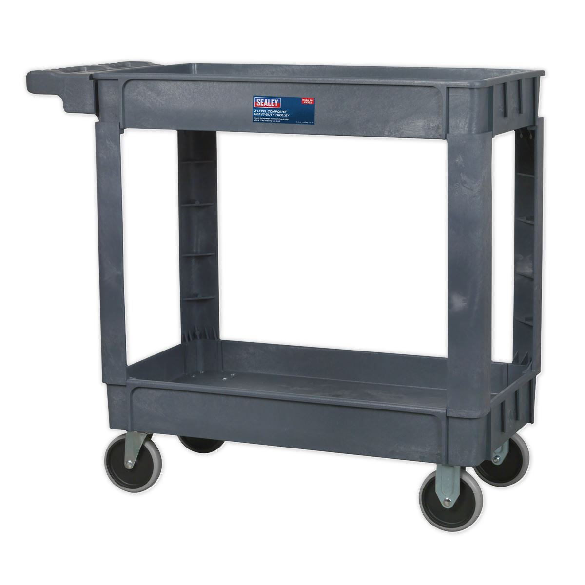 Sealey CX202 Trolley 2-Level Composite Heavy-Duty Sealey