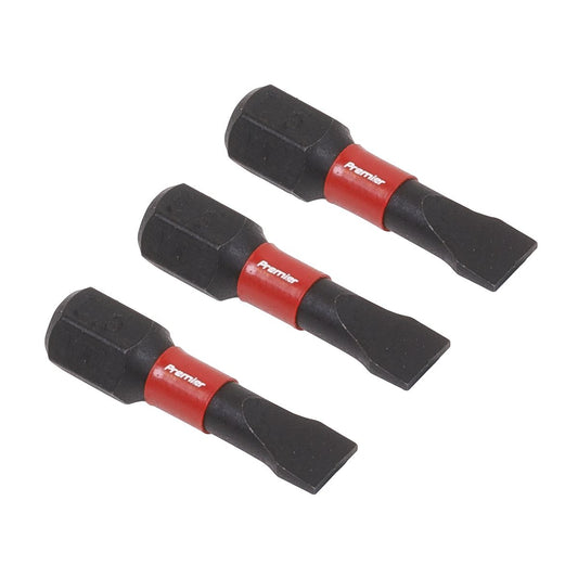 Sealey AK8202 Slotted 5.5mm Impact Power Tool Bits 25mm - 3pc Sealey