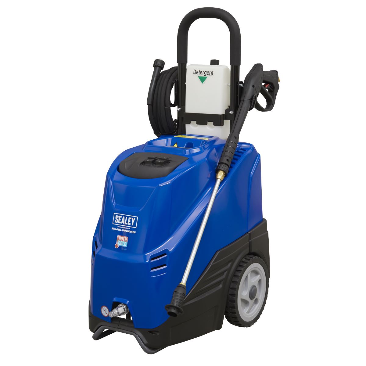 Sealey PW2000HW Hot Water Pressure Washer 135bar 230V Sealey