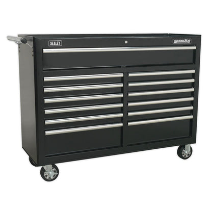 Sealey TBTPBCOMBO4 Tool Chest Combination 23 Drawer with Ball-Bearing Slides - Black with 446pc Tool Kit Sealey