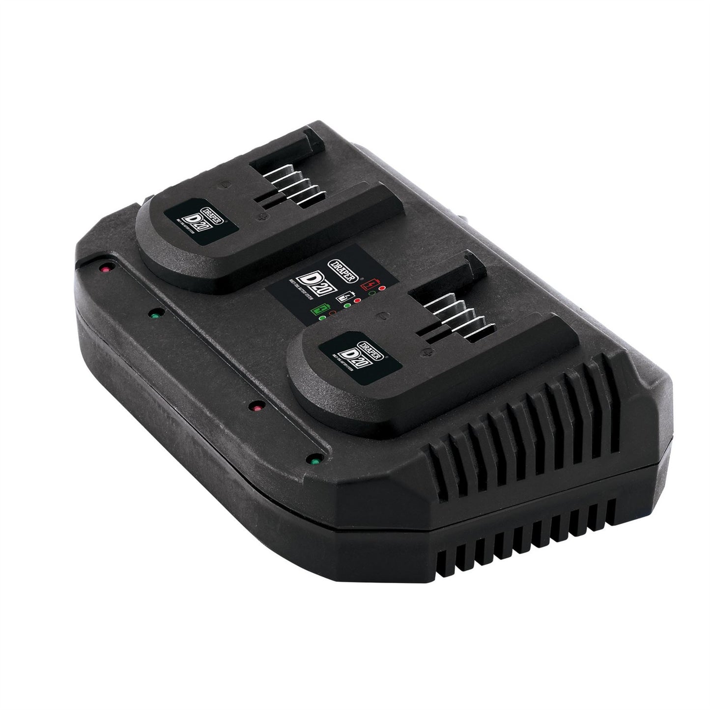 Draper 92239 D20 20V Li-ion Fast Twin Battery Charger 2 x 3.5A Draper