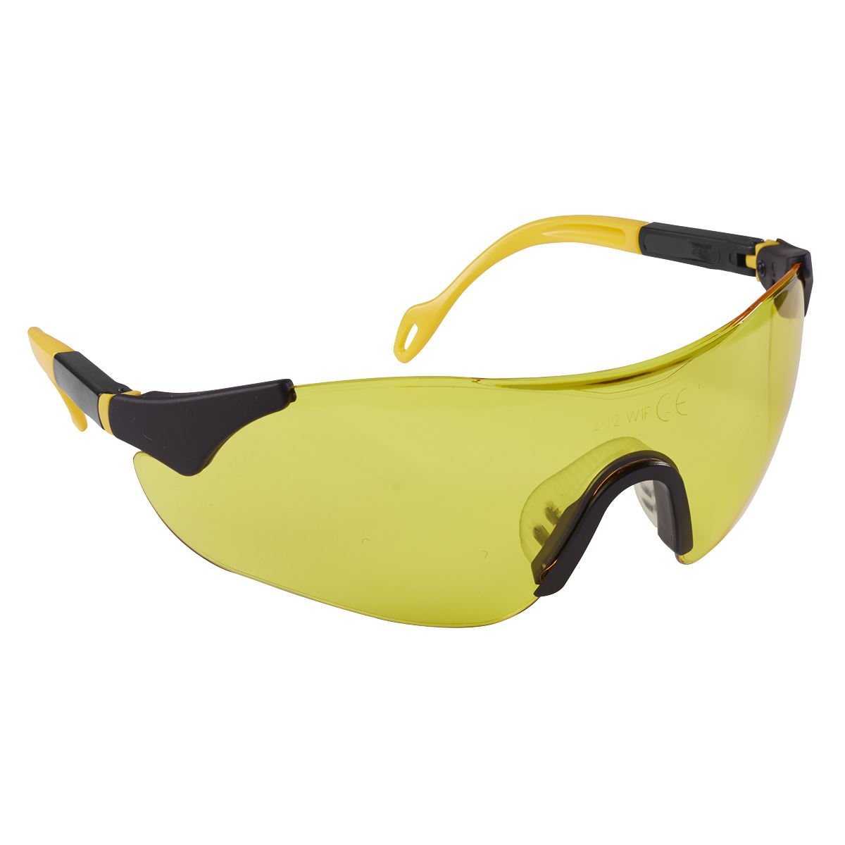 Sealey 9212 Sports Style High-Vision Safety Glasses with Adjustable Arms Sealey