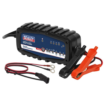 Sealey AUTOCHARGE200HF Compact Auto Smart Charger & Maintainer 2A 6/12V Sealey