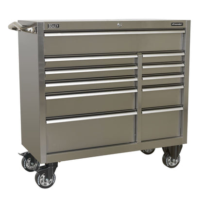 Sealey PTB105511SS Rollcab 11 Drawer 1055mm Extra-Wide Stainless Steel Heavy-Duty Sealey