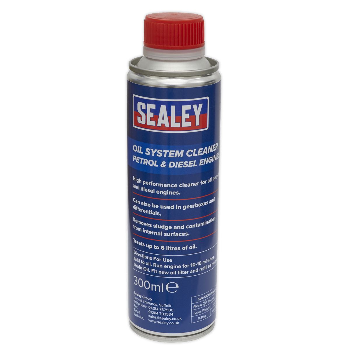 Sealey OSCL300 Oil System Cleaner 300ml - Petrol & Diesel Engines Sealey