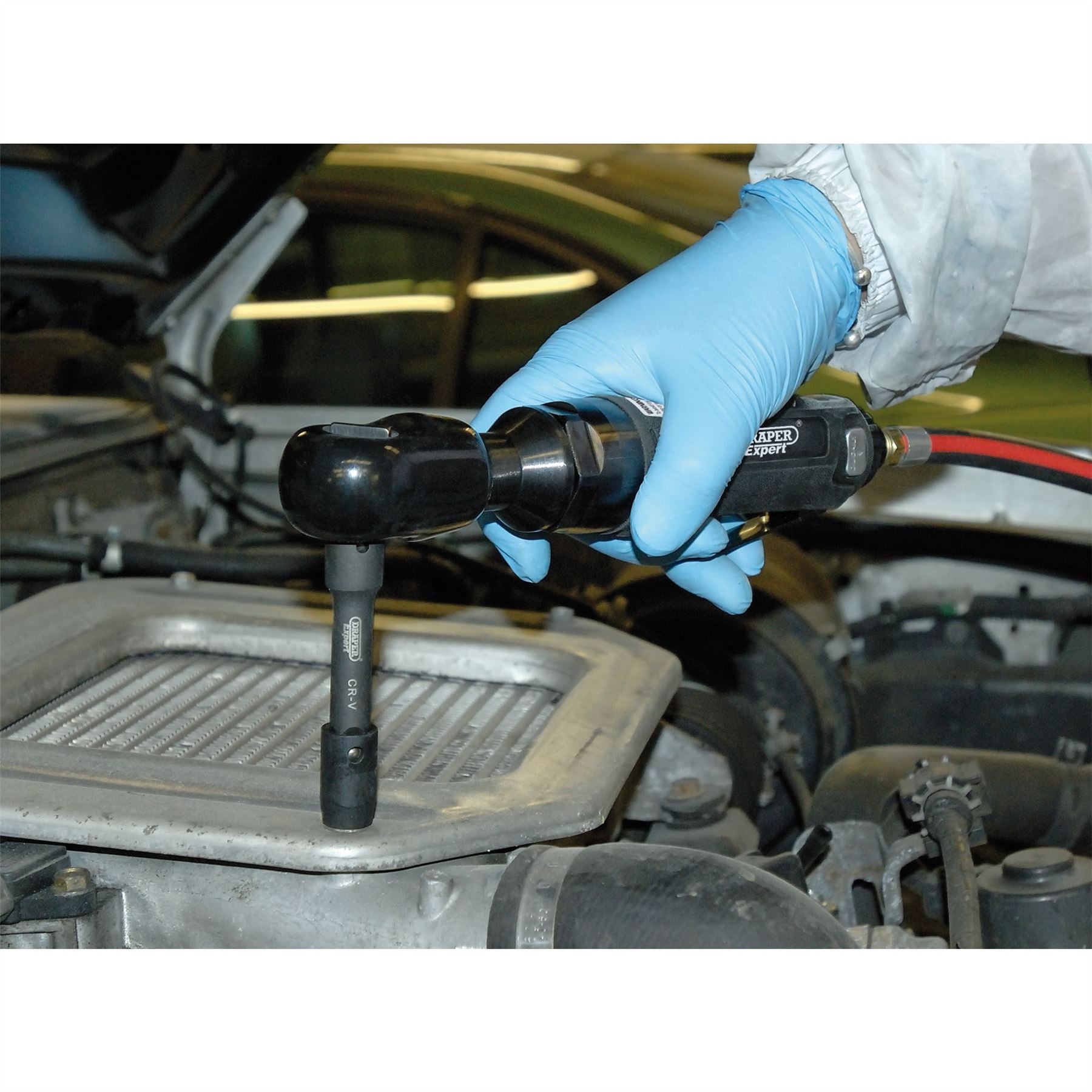 Draper 47568 Soft Grip Reversible Air Ratchet 3/8" Sq. Dr. Draper