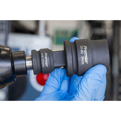 Sealey IS3424 Impact Socket 24mm 3/4"Sq Drive Sealey