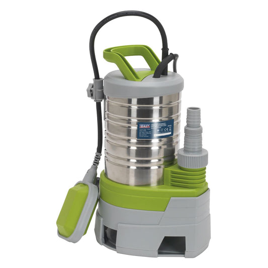 Sealey WPS225P Submersible Stainless Water Pump Automatic Dirty Water 225L/min 230V Sealey