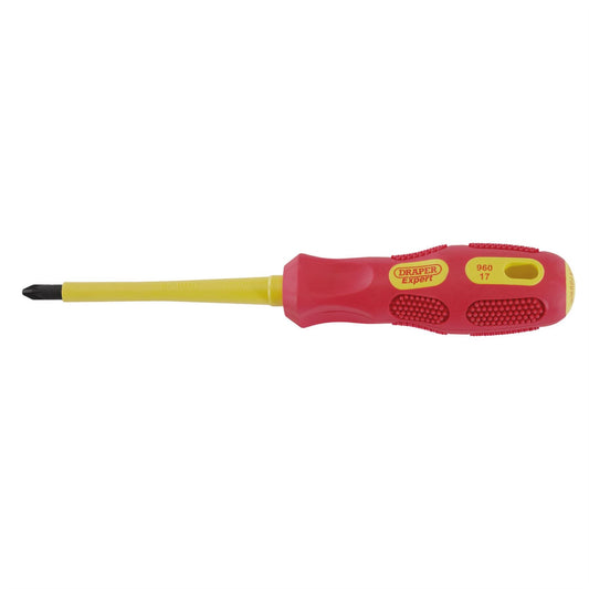 Draper 69229 VDE Approved Fully Insulated PZ TYPE Screwdriver No.2 x 100mm Draper