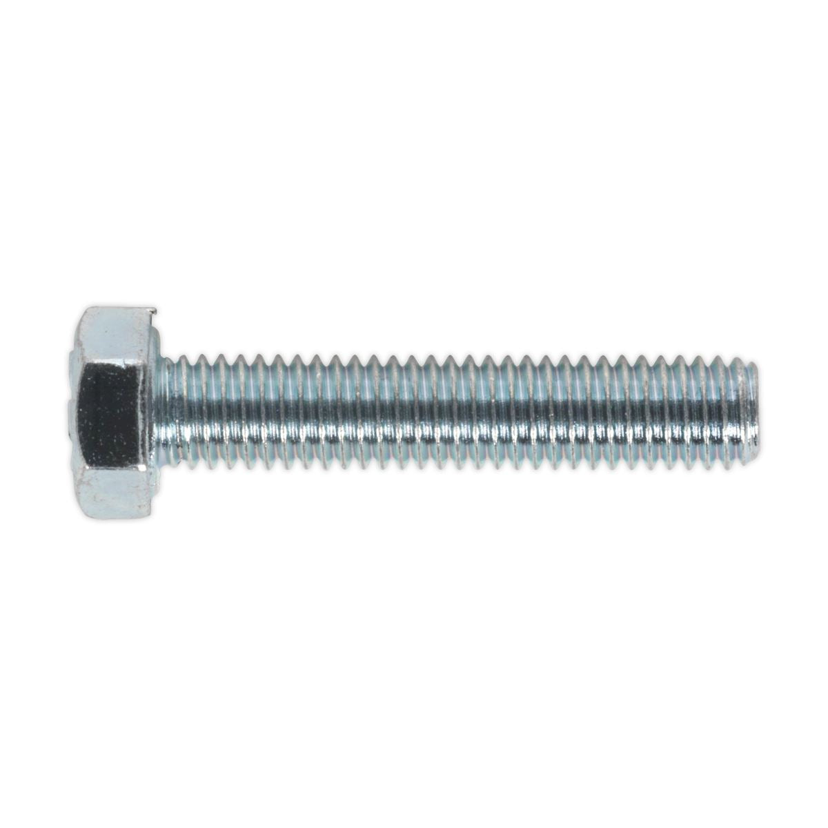 Sealey SS525 HT Setscrew M5 x 25mm 8.8 Zinc Pack of 50 Sealey