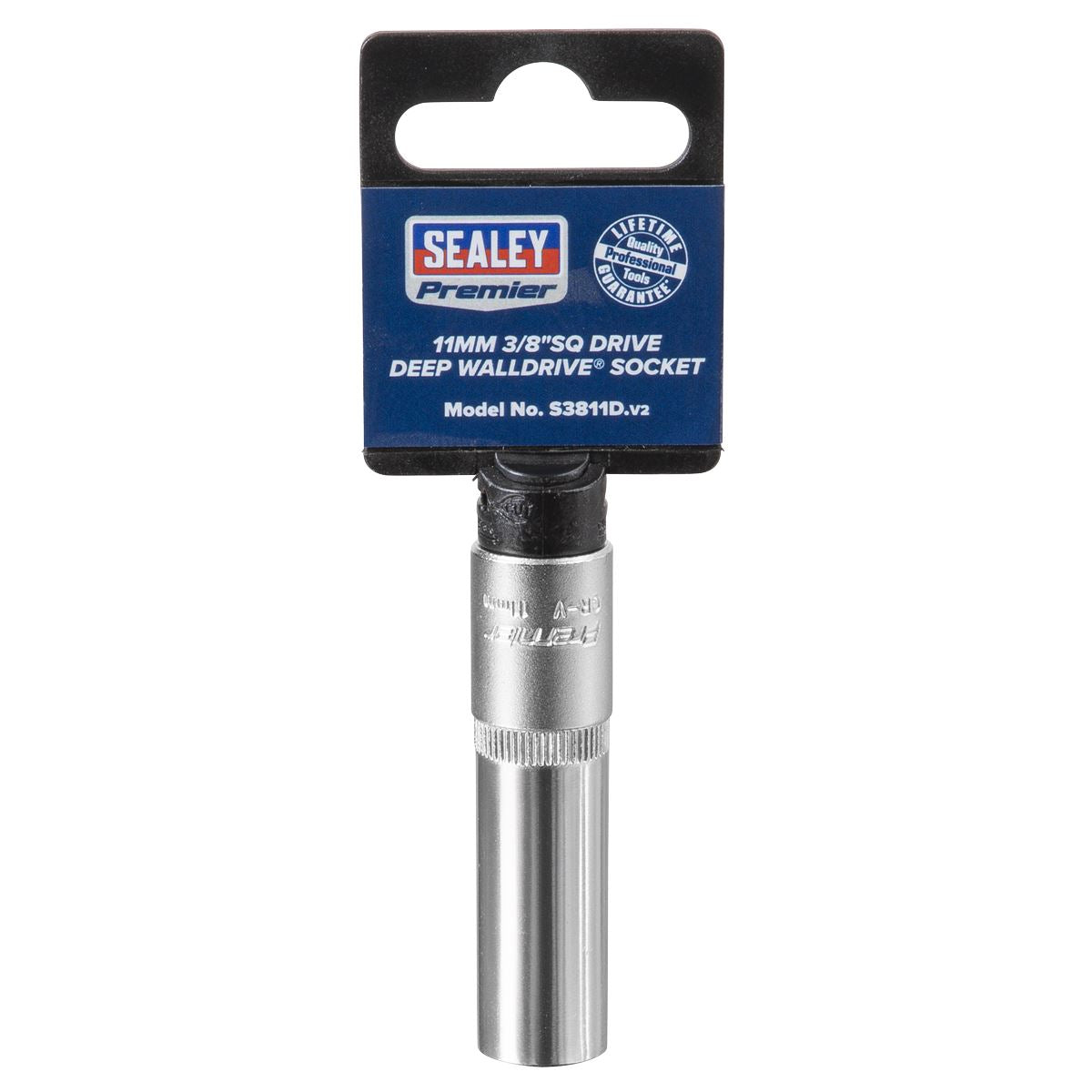 Sealey S3811D WallDrive® Socket 11mm Deep 3/8"Sq Drive Sealey