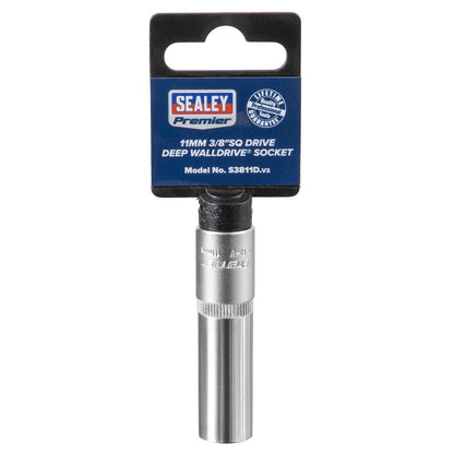 Sealey S3811D WallDrive® Socket 11mm Deep 3/8"Sq Drive Sealey