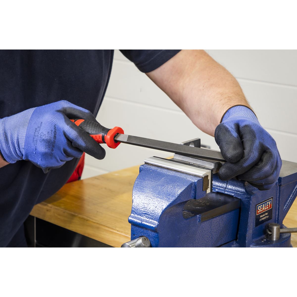 Sealey AK5734 3-Square Engineer's File 200mm Sealey