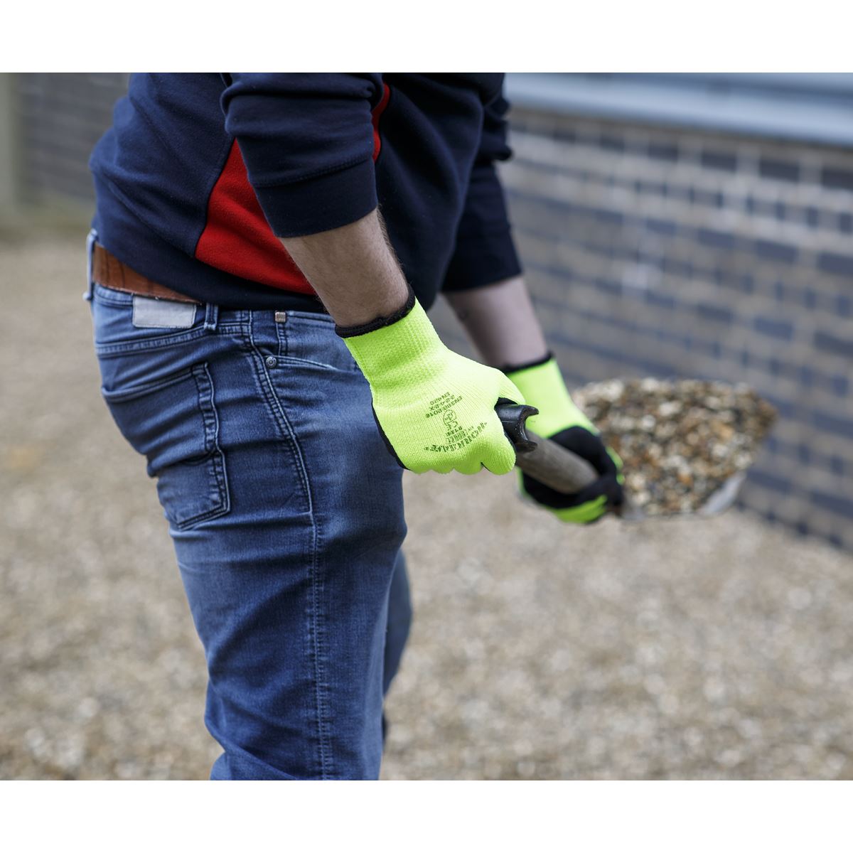 Sealey 9126 Thermal Super Grip Gloves (Large) - Pair Sealey