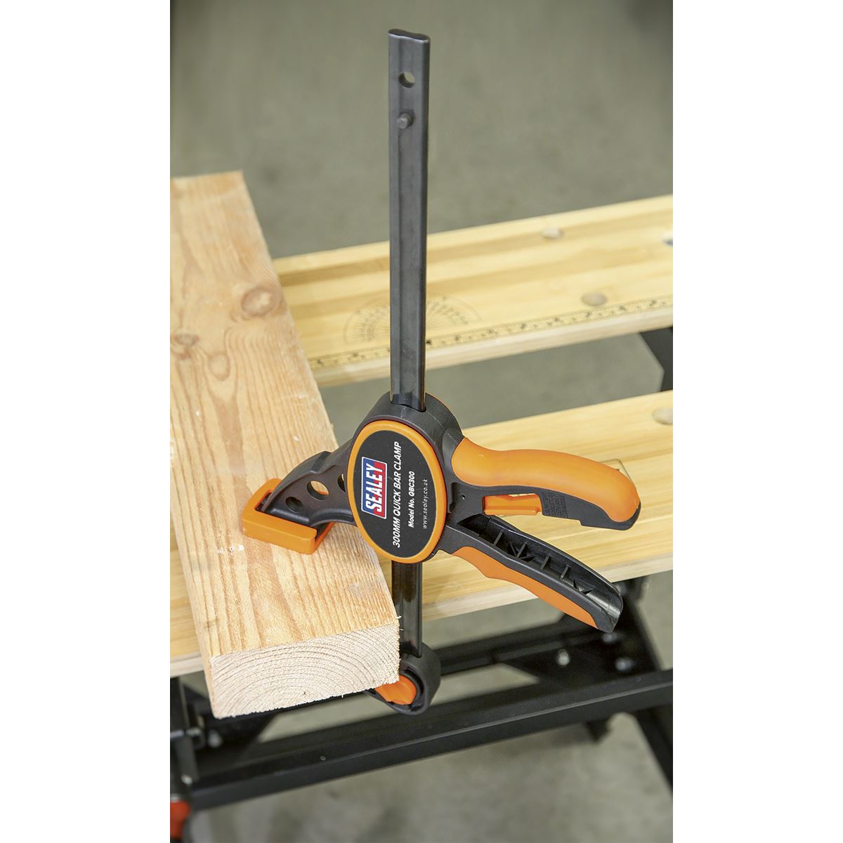 Sealey QBC3002 Quick Bar Clamp 300mm - 2pc Set Sealey