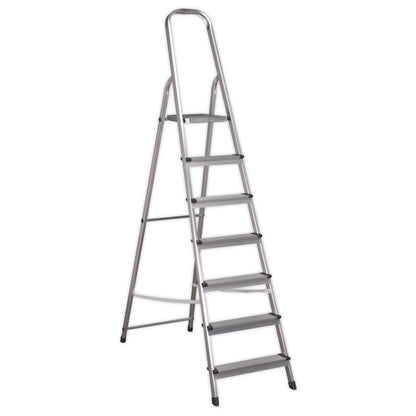 Sealey ASL7 Aluminium Step Ladder 7-Tread EN 131 Sealey