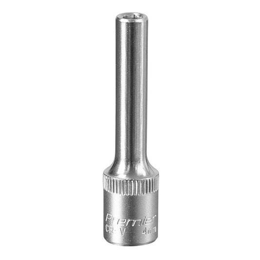 Sealey S1404D WallDrive® Socket 4mm Deep 1/4"Sq Drive Sealey