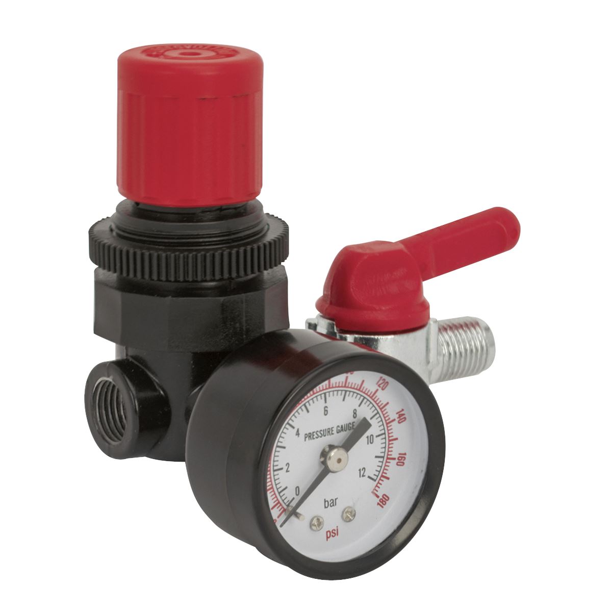 Sealey SA5/RG/14 Air Regulator 1/4"BSP Female - 1/4"BSP Male Sealey