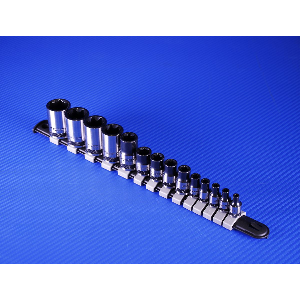 Sealey AK618B TRX-Star* Socket Set 14pc 1/4" 3/8" & 1/2"Sq Drive E4-E24 - Premier Black Sealey