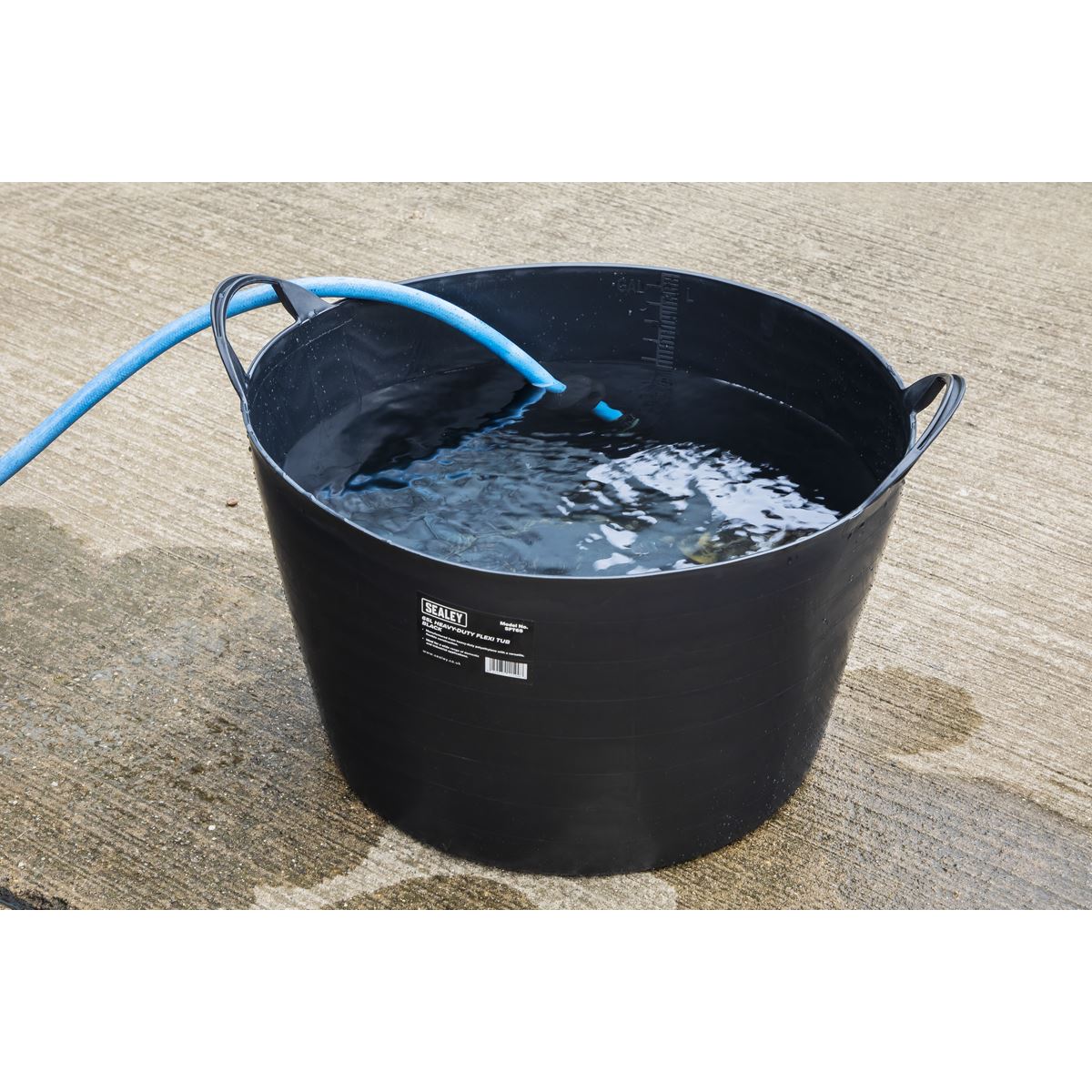 Sealey SFT65 Heavy-Duty Flexi Tub 65L - Black Sealey
