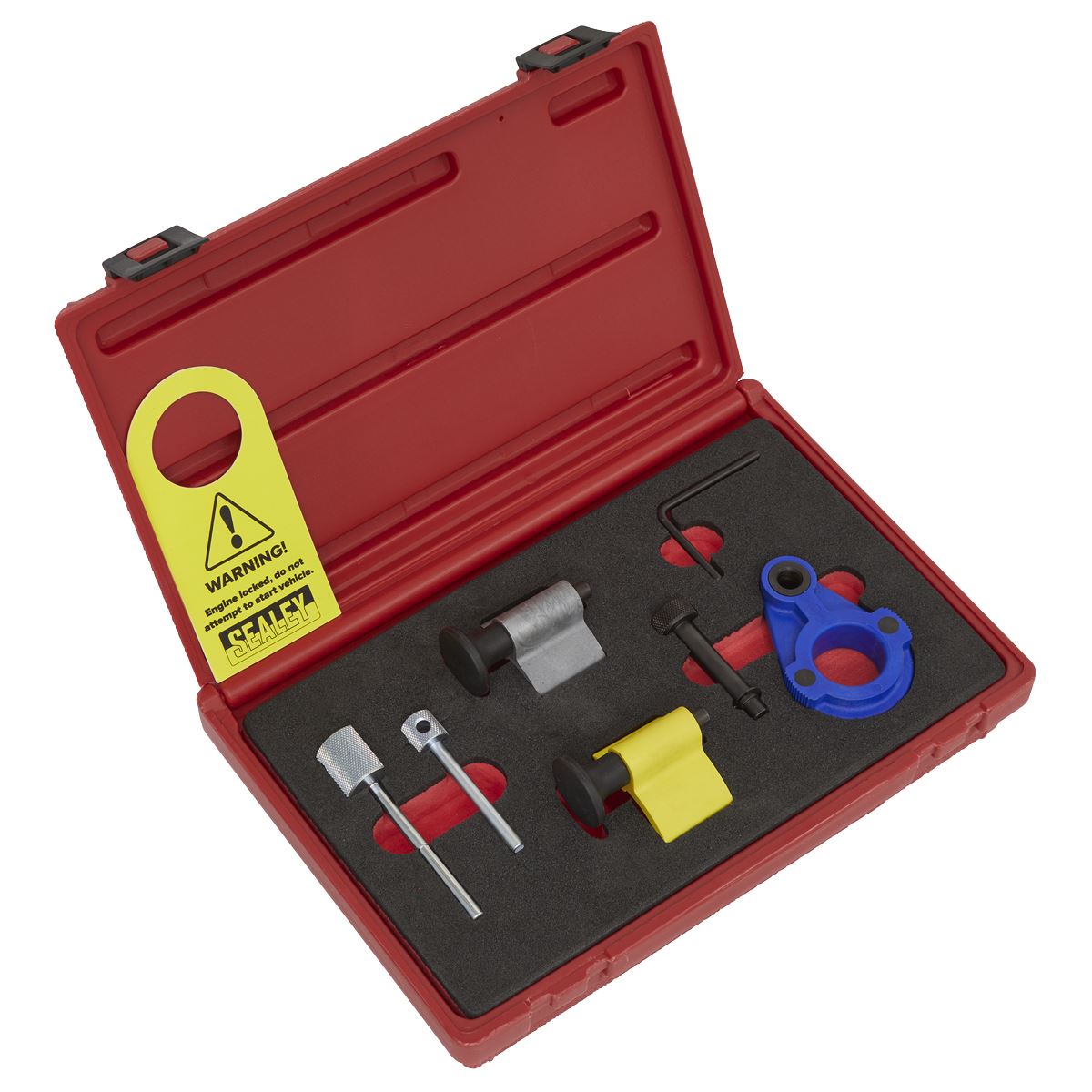 Sealey VSE2092 Diesel Engine Timing Tool Kit 1.2D/1.4D/1.6D/2.0D - for VAG Ford & Mitsubishi - Belt Drive Sealey