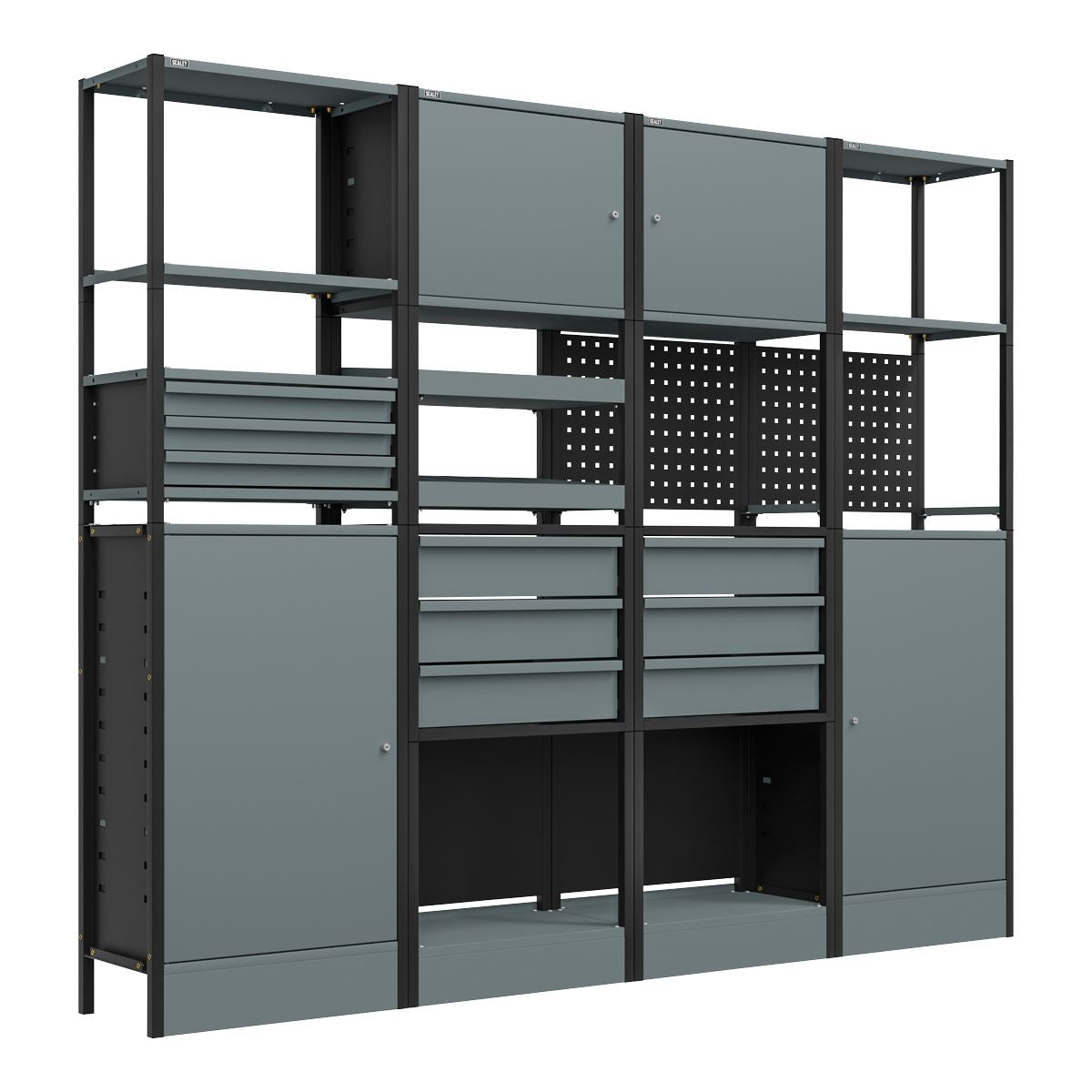 Sealey APMRSTACK2 Modular Racking System Combo 2.32m Sealey