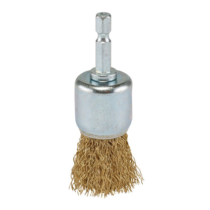 Draper 41438 Brassed Steel Crimped Wire End Brush 25mm Draper