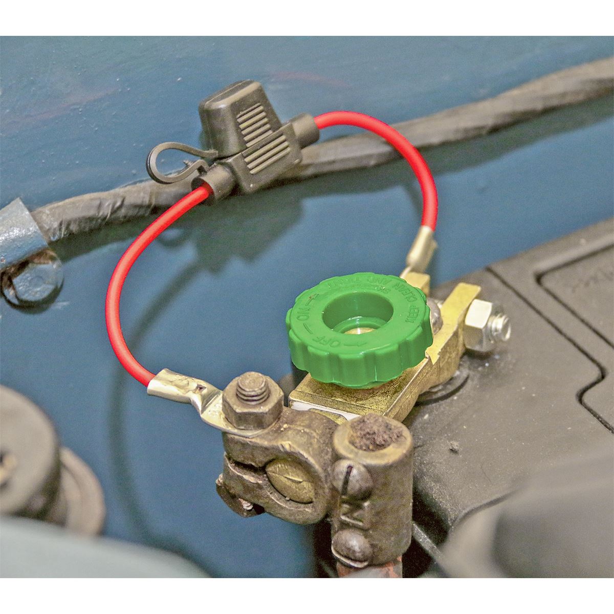 Sealey BTANT1224V Battery Terminal & Fuse Holder 12-24V Anti-Theft Sealey