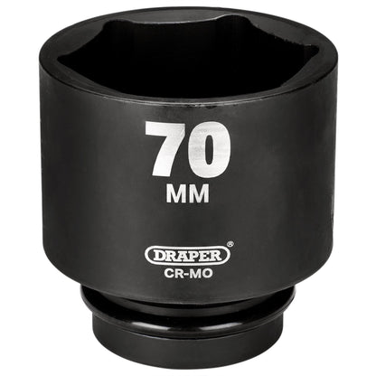 Draper 05159 Expert HI-TORQ® 6 Point Deep Impact Socket 1" Sq. Dr. 70mm Draper