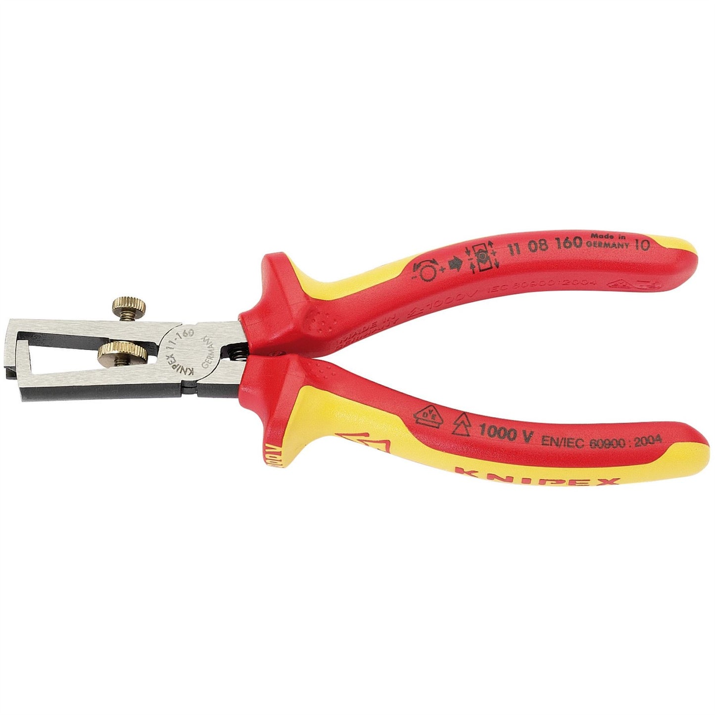 Knipex 31930 11 08 160UKSBE VDE Fully Insulated Wire Stripping Pliers 160mm Knipex