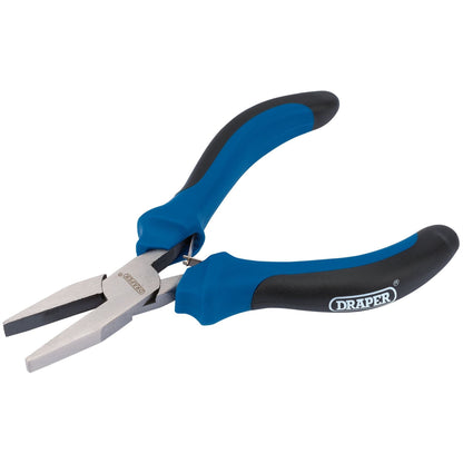 Draper 12536 Soft Grip Flat Nose Mini Pliers 115mm Draper