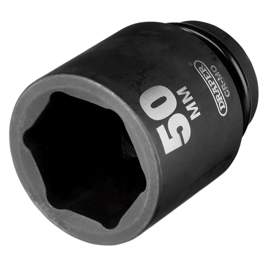 Draper 05155 Expert HI-TORQ® 6 Point Deep Impact Socket 1" Sq. Dr. 50mm Draper