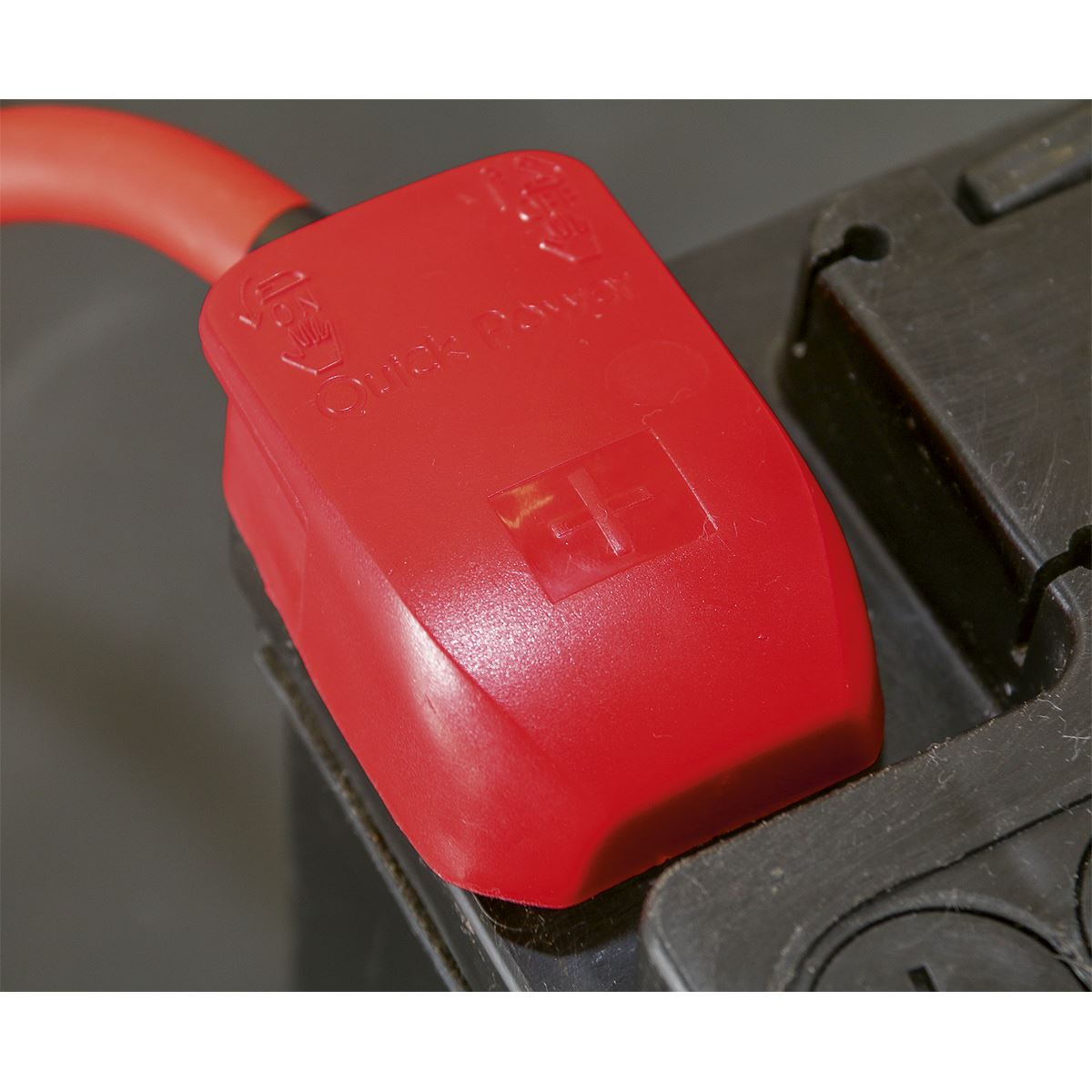 Sealey BTQK12 Quick Release Battery Clamps Positive-Negative Pair Sealey