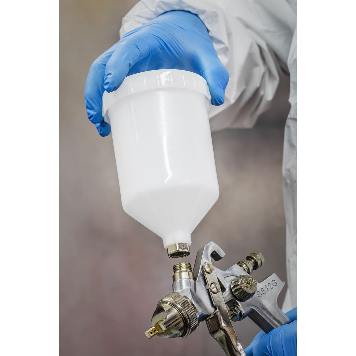 Sealey S642G Spray Gun Gravity Feed - 1.8mm Set-Up Siegen