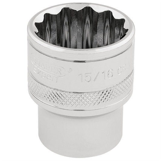 Draper 33724 HI-TORQ® 12 Point Socket 1/2" Sq. Dr. 15/16" Draper