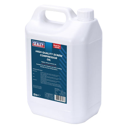 Sealey SCPO5 Screw Compressor Oil 5L Sealey