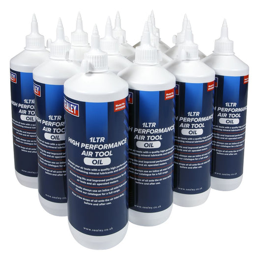 Sealey ATO/1000 Air Tool Oil 1L Pack of 12 Sealey
