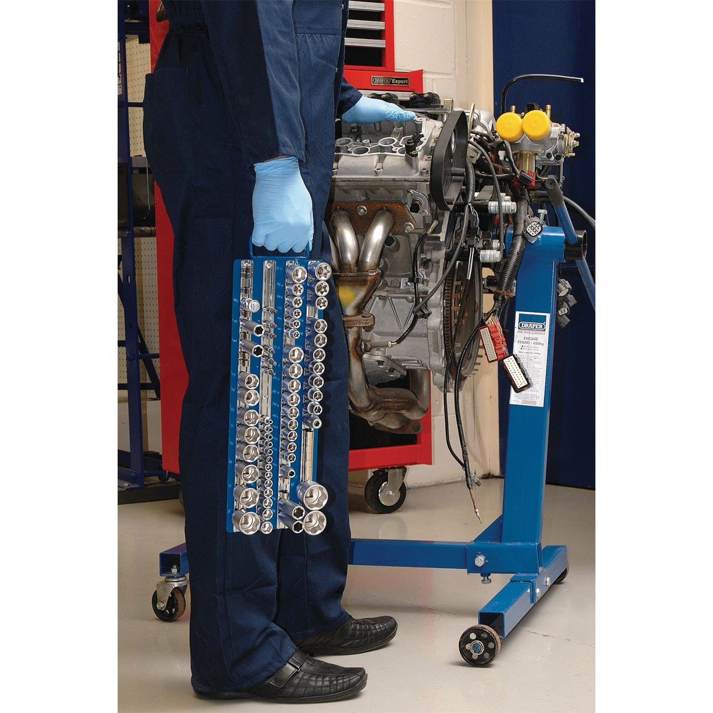 Draper 29760 Socket Retaining Bar Carrier 1/4" 3/8" & 1/2" Sq. Dr. Draper