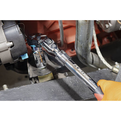 Sealey AK6682 Flexi-Head Ratchet Wrench 1/2"Sq Drive Extendable Sealey